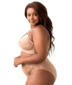 Elila Embroidered Wirefree Bra - Mocha -BRASTOGO Sales elila 1301 embroidered non underwired bra mocha5