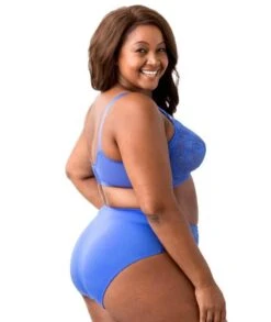 Elila Embroidered Lace Wirefree Bra - Cobalt -BRASTOGO Sales elila 1303 embroidered lace non underwired bra cobalt4