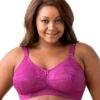 Elila Embroidered Lace Wirefree Bra - Fuchsia
