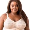 Elila Embroidered Lace Wirefree Bra - Nude -BRASTOGO Sales elila 1303 embroidered lace non underwired bra nude1