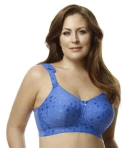 Elila Jacquard Wirefree Bra - Cobalt