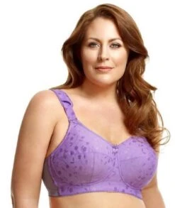 Elila Jacquard Wirefree Bra - Lilac