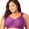 Elila Jacquard Wirefree Bra - Aubergine -BRASTOGO Sales elila 1305a jacquard non underwired bra1
