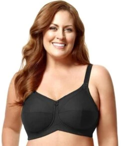 Elila Cotton Cup Wirefree Nursing Bra - Black