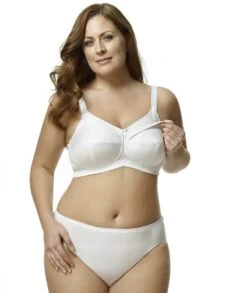 Elila Cotton Cup Wirefree Nursing Bra - White -BRASTOGO Sales elila 1613 cotton cup wire free nursing bra white1