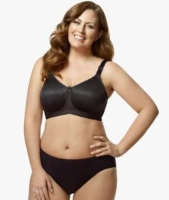 Elila Molded Spacer Wirefree Bra - Black 9 Elila Molded Spacer Wirefree Bra - Black -BRASTOGO Sales elila 1803 molded spacer non underwired bra black