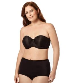 Elila Molded Spacer Underwired Strapless Bra - Black -BRASTOGO Sales elila 4820 molded spacer underwired strapless bra4