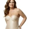 Elila Underwired Satin Strapless Longline - Nude 1 Elila Underwired Satin Strapless Longline - Nude -BRASTOGO Sales elila 6421 underwired satin strapless longline nude1