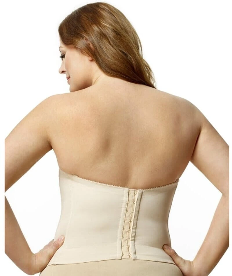 Elila Underwired Satin Strapless Longline - Nude 4 Elila Underwired Satin Strapless Longline - Nude - Image 2