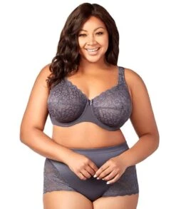 Elila Cheeky Stretch Lace Brief - Grey -BRASTOGO Sales elila cheeky stretch lace brief grey2