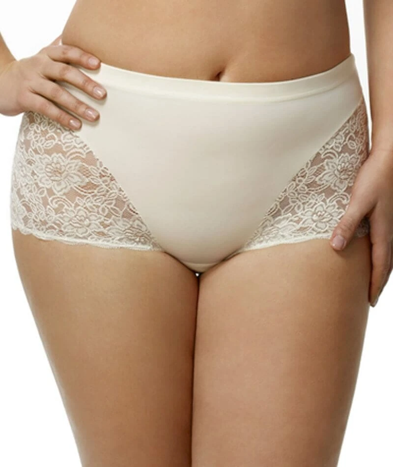 Elila Cheeky Stretch Lace Brief - Ivory 3 Elila Cheeky Stretch Lace Brief - Ivory