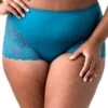 Elila Cheeky Stretch Lace Brief - Teal 1 Elila Cheeky Stretch Lace Brief - Teal -BRASTOGO Sales elila cheeky stretch lace brief teal