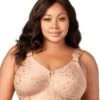 Elila Jacquard Wirefree Bra - Mocha -BRASTOGO Sales elila jacquard non underwired bra mocha 1