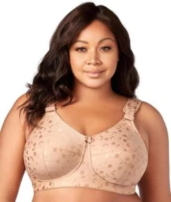 Elila Jacquard Wirefree Bra - Mocha