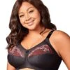 Elila Swiss Embroidered Soft Cup Wirefree Bra - Black -BRASTOGO Sales elila swiss embroidered soft cup bra black 1