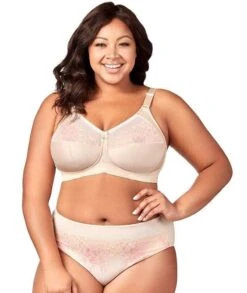 Elila Swiss Embroidered Soft Cup Wirefree Bra - Nude -BRASTOGO Sales elila swiss embroidered soft cup bra nude 2
