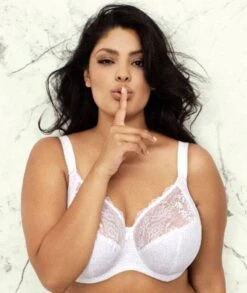 Wacoal Elomi Morgan Underwire Banded Bra - White -BRASTOGO Sales elomi 4110 morgan underwire banded bra white 1 2