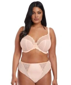 Wacoal Elomi Charley Underwire Stretch Plunge Bra - Ballet Pink -BRASTOGO Sales elomi 4382 charley underwire plunge ballet pink