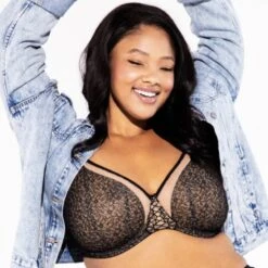 Wacoal Elomi Sadie Underwire Balcony Bra - Black -BRASTOGO Sales elomi 4430bk sadie underwire balcony bra4