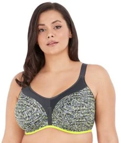 Wacoal Elomi Energise Underwire Sports Bra - Lime Twist