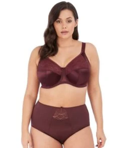 Wacoal Elomi Cate Underwire Full Cup Banded Bra - Raisin -BRASTOGO Sales elomi cate underwired full cup banded bra raisin