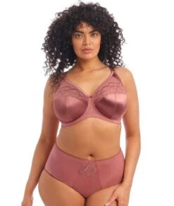 Wacoal Elomi Cate Underwired Full Cup Banded Bra - Rosewood -BRASTOGO Sales elomi cate underwired full cup banded bra rosewood 2