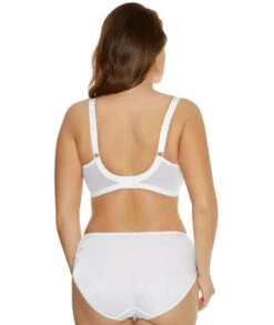 Wacoal Elomi Cate Underwired Full Cup Banded Bra - White -BRASTOGO Sales elomi cate underwired full cup banded bra white 2