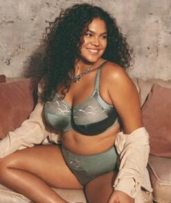 Wacoal Elomi Cate Underwired Full Cup Banded Bra - Willow -BRASTOGO Sales elomi cate underwired full cup banded bra willow 5