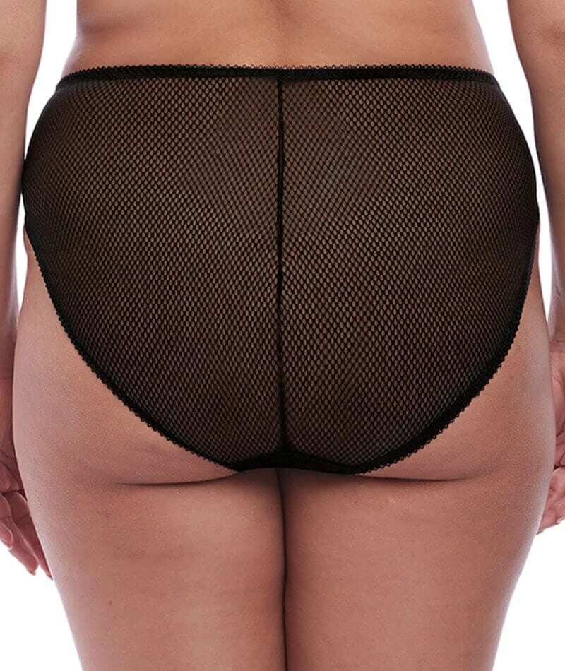 Wacoal Elomi Charley High Leg Brief - Black 4 Wacoal Elomi Charley High Leg Brief - Black - Image 2