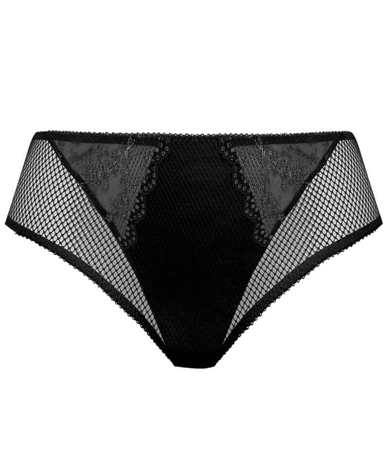 Wacoal Elomi Charley High Leg Brief - Black 9 Wacoal Elomi Charley High Leg Brief - Black - Image 7