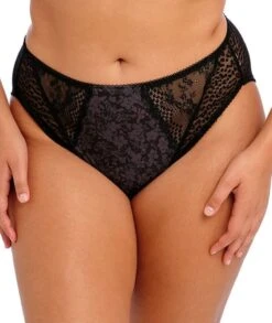 Wacoal Elomi Lucie High Leg Brief - Black