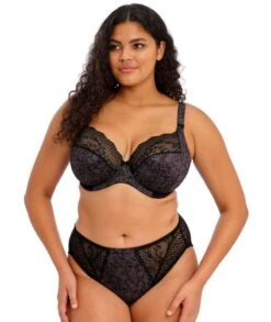Wacoal Elomi Lucie High Leg Brief - Black -BRASTOGO Sales elomi lucie underwire stretch plunge bra black 2 bc1306c2 166b 47a5 9208 9539387574e1