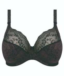 Wacoal Elomi Lucie Underwire Stretch Plunge Bra - Black -BRASTOGO Sales elomi lucie underwire stretch plunge bra black 5