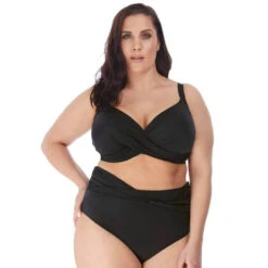 Wacoal Elomi Swim Magnetic Twist Full Bikini Brief - Black -BRASTOGO Sales elomi swim 7196bl magnetic twist full bikini brief2