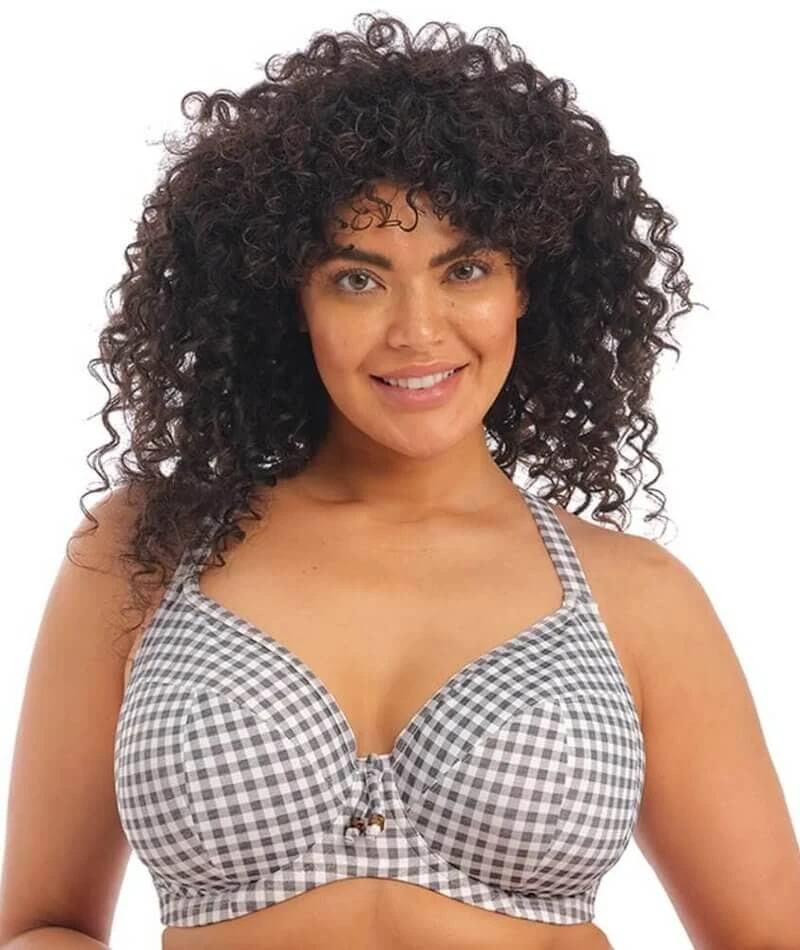 Wacoal Elomi Swim Checkmate Underwired Plunge Bikini Top - Grey Marl 5 Wacoal Elomi Swim Checkmate Underwired Plunge Bikini Top - Grey Marl - Image 3