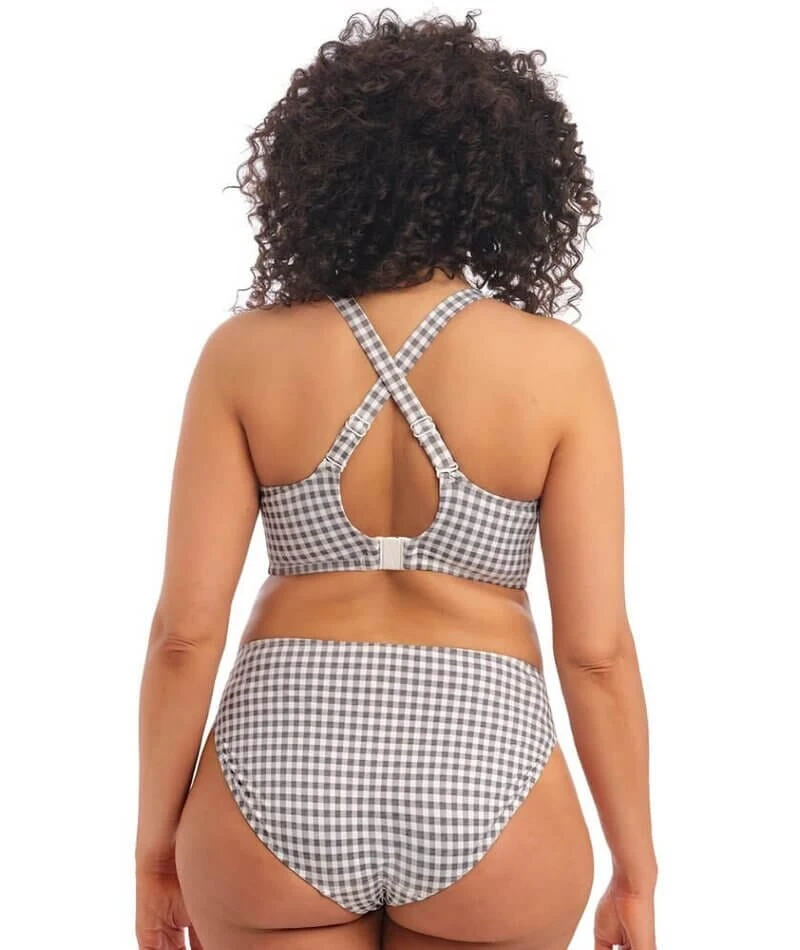 Wacoal Elomi Swim Checkmate Underwired Plunge Bikini Top - Grey Marl 10 Wacoal Elomi Swim Checkmate Underwired Plunge Bikini Top - Grey Marl - Image 8
