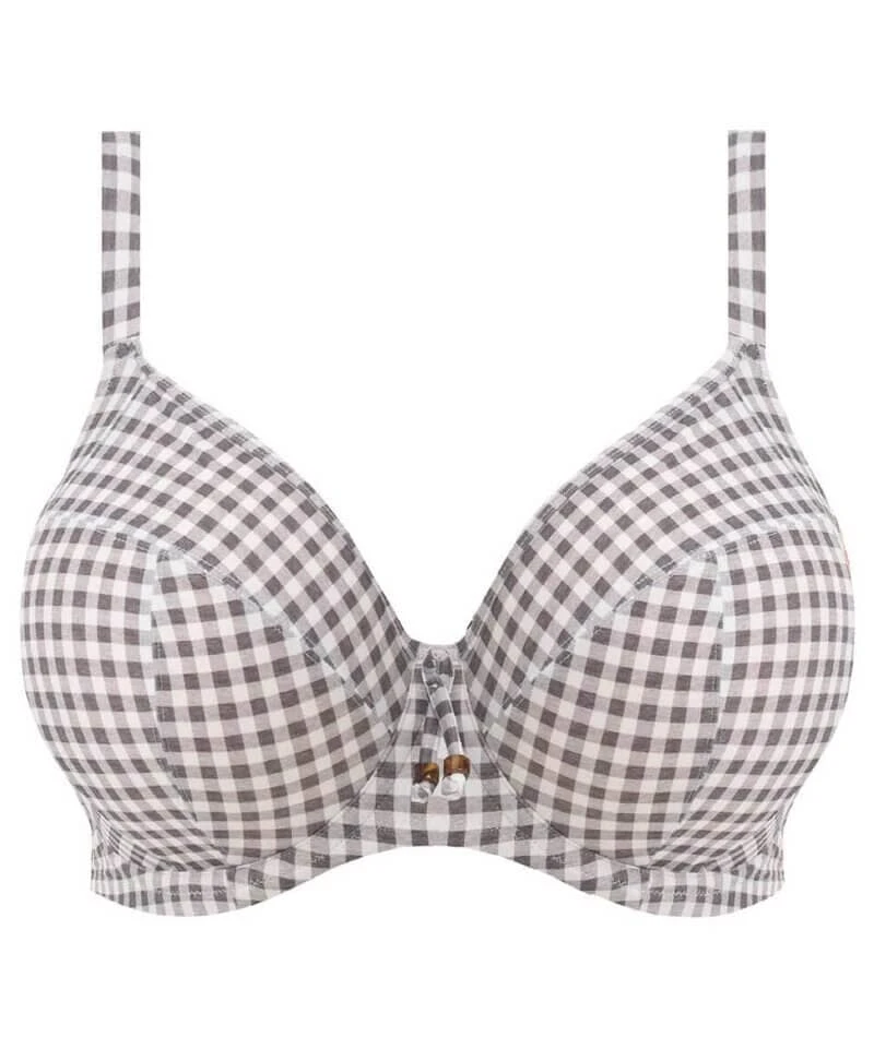 Wacoal Elomi Swim Checkmate Underwired Plunge Bikini Top - Grey Marl 11 Wacoal Elomi Swim Checkmate Underwired Plunge Bikini Top - Grey Marl - Image 9