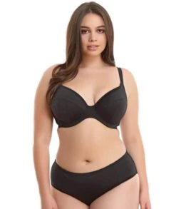 Wacoal Elomi Swim Essentials Underwire Plunge Bikini Top - Black -BRASTOGO Sales elomi swim essentials underwired plunge bikini top black 3 1