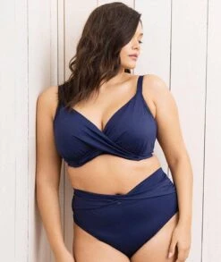 Wacoal Elomi Swim Magnetic Underwired Plunge Bikini Top - Midnight -BRASTOGO Sales elomi swim magnetic underwired plunge bikini top midnight 8