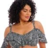 Wacoal Elomi Swim Pebble Cove Underwired Bikini Top - Black -BRASTOGO Sales elomi swim pebble cove underwired bikini top black 1