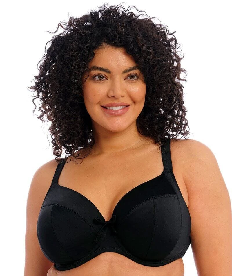 Wacoal Elomi Swim Plain Sailing Underwired Plunge Bikini Top - Black 3 Wacoal Elomi Swim Plain Sailing Underwired Plunge Bikini Top - Black