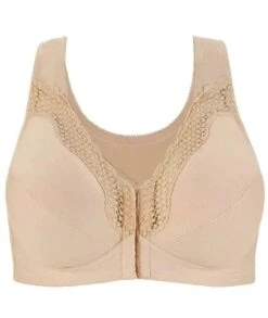 Exquisite Form Fully Front Close Wirefree Cotton Posture Bra With Lace - Nude -BRASTOGO Sales exquisite 5100531 front opening non underwired cotton posture bra 01 35135ada 310a 47a9 9e1e 0ca9bfb59a19