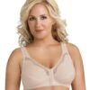 Exquisite Form Fully Front Close Wirefree Cotton Posture Bra With Lace - Nude -BRASTOGO Sales exquisite 5100531 front opening non underwired cotton posture bra 5 027ebc84 ef80 4f59 a3c6 cda22dd094ac
