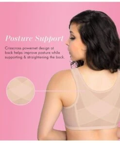 Exquisite Form Fully Front Close Wirefree Posture Bra With Lace - Beige 17 Exquisite Form Fully Front Close Wirefree Posture Bra With Lace - Beige -BRASTOGO Sales exquisite 5100565 front opening non underwired nylon posture bra beige 1 2