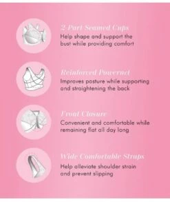 Exquisite Form Fully Front Close Wirefree Posture Bra With Lace - Black 14 Exquisite Form Fully Front Close Wirefree Posture Bra With Lace - Black -BRASTOGO Sales exquisite 5100565 front opening non underwired nylon posture bra black 1 1