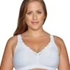 Exquisite Form Fully Comfort Lining Wirefree Bra With Jacquard Lace - White 1 Exquisite Form Fully Comfort Lining Wirefree Bra With Jacquard Lace - White -BRASTOGO Sales exquisite 51062048 comfort lining non underwired bra 1