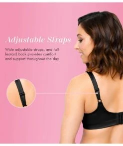 Exquisite Form Fully Side Wirefree Shaping Bra With Floral - Black -BRASTOGO Sales exquisite form fully 5100548 side shaping bra with floral black 2