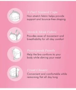 Exquisite Form Fully Front Close Longline Wirefree Posture Bra - Black -BRASTOGO Sales exquisite form fully 5107530 front close longline posture bra black 1