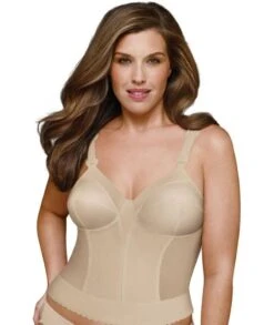 Exquisite Form Fully Back Close Longline Wirefree Bra - Beige