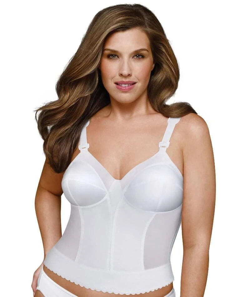 Exquisite Form Fully Back Close Longline Wirefree Bra - White 3 Exquisite Form Fully Back Close Longline Wirefree Bra - White